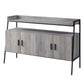 Samiya - TV Stand - Gray Oak & Black