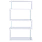 Emelle - 4-Shelf Glass Panel Bookshelf