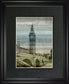 Big Ben By Alan Lambert - Framed Print Wall Art - Black