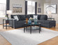 Altari - Right Arm Facing Corner Chaise With Sleeper 2 Pc Sectional - Slate