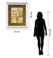 Urban Garden I By Norm Olson - Mirror Framed Print Wall Art - Light Brown