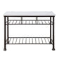 Freyja - Kitchen Island - White Cultured Marble Top & Gray