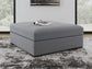 Bealton - Oversized Accent Ottoman - Salt And Pepper