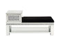Noralie - 24" Bench With Storage - Mirrored & Faux Diamonds