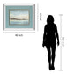 Calm Horizon By Tita Quintero - Mirror Framed Print Wall Art - Blue