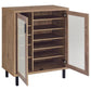 Teller - 2-Door Shoe Storage Cabinet - Natural Oak