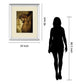 Jesus Christ By Nito - Mirror Framed Print Wall Art - Dark Brown
