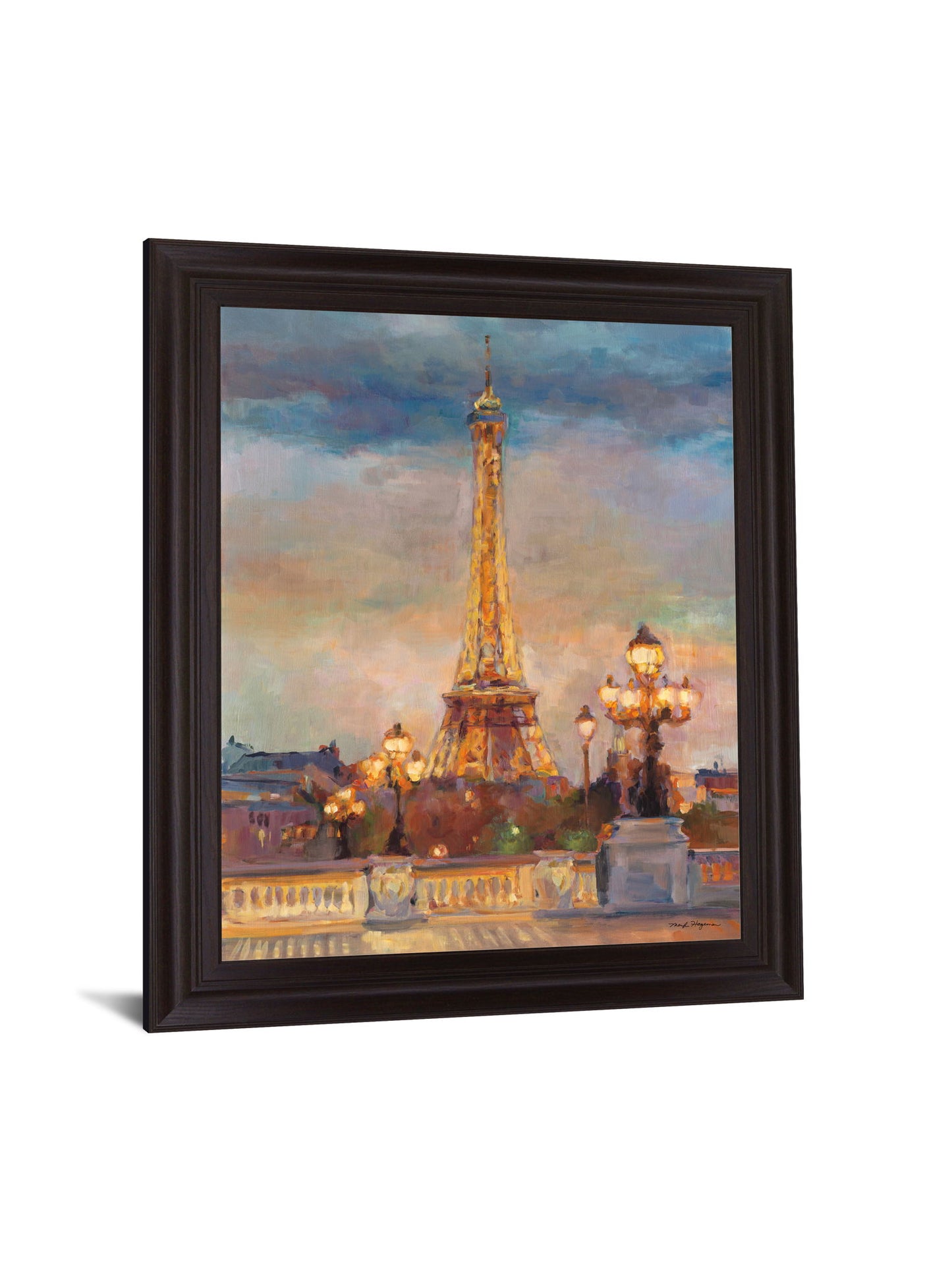 Parisian Lights - 28" x 34" Framed Wall Art - Yellow