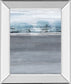 Snowy Tracks By Sims - Mirror Framed Print Wall Art - Dark Gray