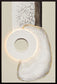 Ivory Contour II Hand-Painted LED Canvas In Frame - Ivory / Cream