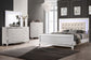 Valentino - Queen 4 Piece Bedroom Set (Bed, Dresser, Mirror, Chest) - White