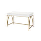 Lightmane - Writing Desk Same Ac00900) - White High Gloss & Gold