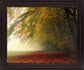 Amber Mist Retreat - 28" x 34" Framed Wall Art - Gold
