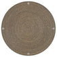 Halden - Round Woven Seagrass Accent Side Table - Light Brown