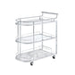 Inyo - Serving Cart - Clear Glass & Chrome