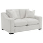 Ashlyn - Fabric Upholstered Track Arm Loveseat - Sand