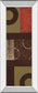 Mix N' Match Il By Earl Kaminsky - Mirror Framed Print Wall Art - Dark Brown