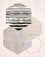 Hexagonal Display II By Daniela Santiago (Framed Small) - Beige