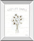 Farmhouse Cotton IV By Beth Grove - Mirror Framed Print Wall Art - White