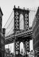 & Manhattan Bridge By Bill Carson Photography (Framed) (Small) - Dark Gray