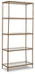 Ryandale - Bookcase - Antique Brass Finish
