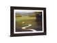 Golden Meadow Path - 28" x 34" Framed Wall Art - Green