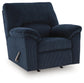 SimpleJoy - Rocker Recliner - Navy - Fabric