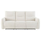 Lalisa - Power Motion Sofa With USB Port - Cream Chenille