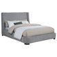 Rennes - Upholstered Wingback Platform Bed