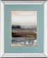 Hint Of By Aerial Snow - Mirror Framed Print Wall Art - Light Blue