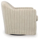 Valwick - Swivel Accent Chair - Cream / Brown