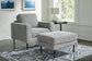 Hazela - 2 Pc. - Chair, Ottoman - Charcoal