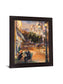 Evening Terrace - 28" x 34" Framed Wall Art - Beige