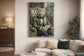 Emerald Aristocrat Hand-Embellished Canvas In Frame - Green / Gold