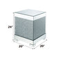 Mallika - End Table - Mirrored & Faux Round Crystals