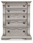 Bruchandi - Five Drawer Chest - Antique White
