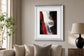 Red Streak I By Sharon Gordon - Dark Gray