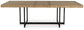 Tomtyn - Rectangular Dining Room Extension Table - Light Brown