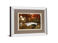 Bow Bridge By Tom Reeves - Mirror Framed Print Wall Art - Light Brown