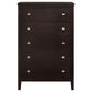 Carlton - 5-Drawer Bedroom Chest - Cappuccino