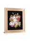 Floral Sentiment I Black By Wild Apple Portfolio - Framed Print Wall Art - Black