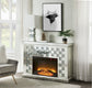 Noralie - Fireplace - Faux Diamonds & Mirrored