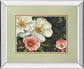Floral Damask I By Lisa Audit - Mirror Framed Print Wall Art - Beige