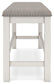 Robbinsdale - Dbl Counter Height Upholstered Dining Bench - Antique White