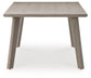 Cliff Trails - Rectangle Dining Table With Umbrella Option - Beige