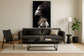 Floating Tempered Glass With Foil Dreams - Black