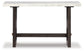 Burkhaus - Sofa Table - White / Dark Brown