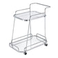 Aegis - Serving Cart - Clear Glass & Chrome