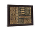 Geometric Fusion - 28" x 34" Framed Wall Art - Light Brown