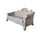 Vendome II - Sofa With 6 Pillows - Two Tone Ivory Fabric & Antique Pearl